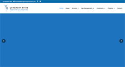 Desktop Screenshot of longmontspinecenter.com