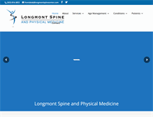 Tablet Screenshot of longmontspinecenter.com